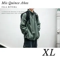 【人気】メンズ　オーバーサイズ 　XL　 ジャケット　アウター 　ストリート　緑