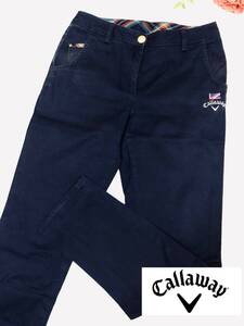 Callawey　キャロウェイ　Callawey Golf　パンツ　ネイビー　やや厚みあり　レディースM　スキニーパンツ　冬ゴルフ