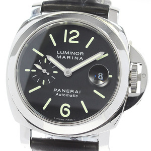 パネライ PANERAI PAM00104 ルミノールマリーナ スモールセコンド デイト 自動巻き メンズ 箱付き_847581