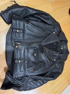 Langlitz Leathers ラングリッツレザー　スケアクロー　ダブルネーム　SIZE42 ボアとチン付き　カスタムパッテッド　使用10回程度　 