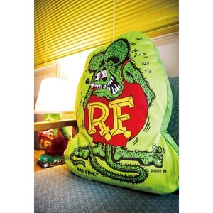 【Rat Fink・ラットフィンク】※【ダイカットクッション・裏表デザイン】　RAF578　MOONEYES　ムーンアイズ　アメリカン雑貨　