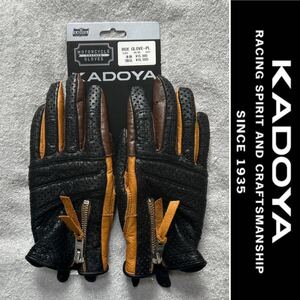 ★ KADOYA ROX GLOVE-PL WMサイズ カドヤ ショート丈 パンチングレザーグローブ グローブ 革手袋 肉厚1.2mm厚 レディース A60816-1