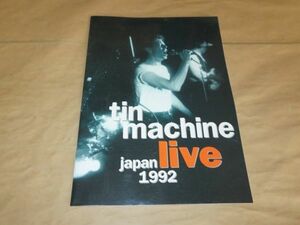 Tin Machine Japan live 1992 DAVID BOWIE 　パンフレット　デビッド・ボウイ