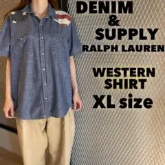 XL DENIM&SUPPLY RalphLauren 星条旗 ウエスタンシャツ