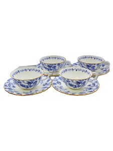 Noritake◆カップ&ソーサー/4点セット/BLU