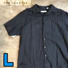 T2232 NEW CHARTER LINEN100% 開襟シャツ アメカジ