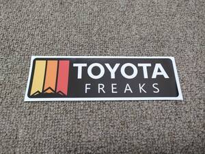 送料無料 TOYOTA FREAKS トヨタフリークス ステッカー M 黒 ブラック ハイラックス プラド RAV4 プロボックス ハイエース