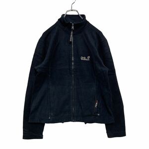 Jack Wolfskin フリースジャケット Mサイズ ウィメンズ アウトドア 黒 ブラック 古着卸 アメリカ仕入 a505-6006