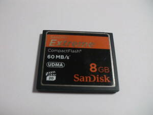8GB　CFカード　SanDisk　Extreme　フォーマット済み　メモリーカード　コンパクトフラッシュ