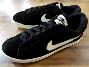 良品、ビンテージ、レア! NIKE ナイキ SUEDE スエード 黒 ブラック 1995年フィリピン製 24.5cm US6.5 オールド ブレザー ブルイン プーマ