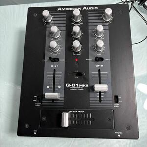 f309 American Audio アメリカンオーディオ　Q-D1 MKⅡ ミキサー　通電可　送:100