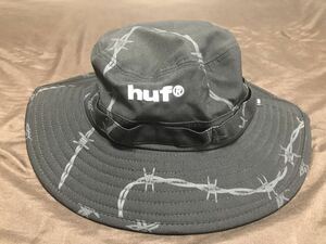 【完売】HUF　あご紐付きハット　ブラック L/XLサイズ　ハフ