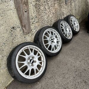 トヨタ純正OP BBS 鍛造 FORGED RG394 8.0-18 オフセット50 114.3 5H ゼロクラウン セルシオ 8j 8.0j 215/40R18 6部山セット