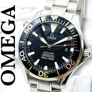 1スタ ☆美品☆ OMEGA オメガ シーマスター プロフェッショナル 300m 2254.50 オートマ 自動巻き ブラック 黒文字盤 メンズ腕時計