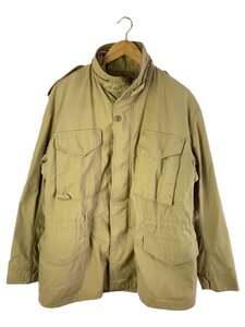 ALPHA INDUSTRIES◆M-65/USA製/00s/ミリタリージャケット/-/ナイロン/BEG/無地