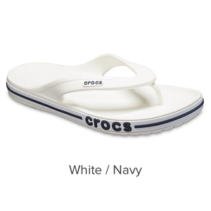 22cm クロックス crocs バヤバンド フリップ Bayaband Flip White / Navy M4W6 ホワイト ネイビー 新品