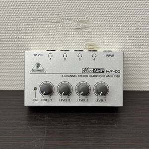 送料580円～ ジャンク 動作未確認 Behringer ベリンガー MicroANP HA400 4channel stereo haadphone anplifier 製造番号S0811168386