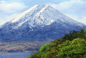 油彩画 洋画 (油絵額縁付きで納品対応可) WF3 「富士山」 小川 久雄