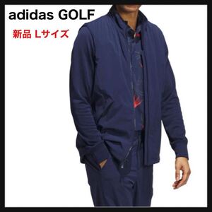 【新品】アディダス ゴルフ adidas GOLF★メンズ アルティメット365 ツアー フロストガード フルジップ ジャケット 秋冬 ネイビー 防寒 L