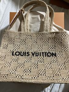 定価以下　セール　新品　LV ルイヴィトン　ショッパーバッグ　24ss トート　M25008 国内正規　louis vuitton プレ　ラフィア　モノグラム