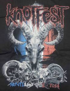 新品未使用 BABYMETAL 出演フェス公式Ｔシャツ KNOTFEST CHILE 2024 Tシャツ XLサイズ バックプリント有 フェスT ノットフェス チリ