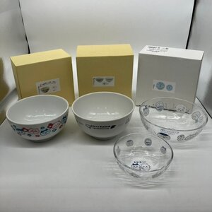 【80】1円～ 未使用品 ちいかわ ラーメン盛り鉢とつゆ鉢セット 天使＆悪魔お皿 ハチワレお皿 ３点セット 現状品