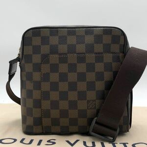 1円〜【高級】LOUIS VUITTON ルイヴィトン ダミエ エベヌ オラフPM ショルダーバッグ 斜め掛け