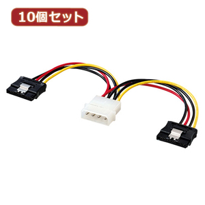 10個セット サンワサプライ シリアルATA電源ケーブル TK-PWSATA3LAN TK-PWSATA3LANX10 /l