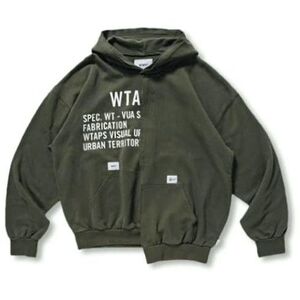 美品 21SS WTAPS RAGS HOODED COTTON Lサイズ パーカー Olive Drab オリーブドラブ 211ATDT-CSM39 ダブルタップス