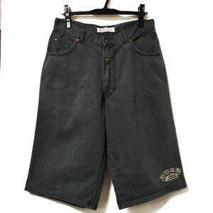 【90s USA製 BOSS 42TALON ジッパー ハーフパンツ】ショートパンツ ボス 古着 レア ビンテージ カーキ 32 ヒップホップ fubu kani