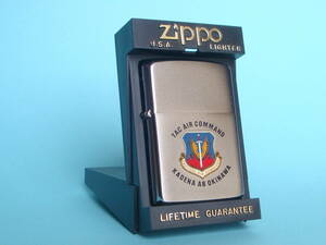 1992年製（？） ZIPPO ”TAC 嘉手納基地” 米空軍戦術航空軍団 TAC最終年/USAF 中古良品