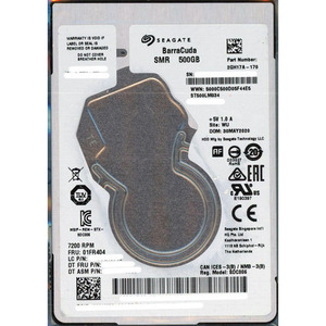 SEAGATE ノート用HDD 2.5inch ST500LM034 500GB 7mm [管理:1000019384]