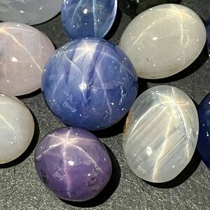 ■スターサファイアおまとめ■u約54.5ctルース 裸石 宝石 star sapphire ruby jewelry ジュエリー corundum 