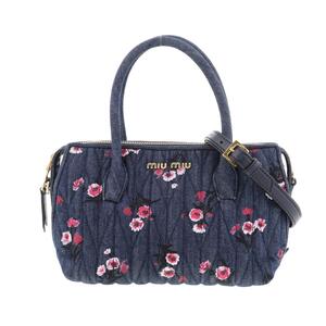 MIUMIU （ミュウミュウ） MIUMIUデニム2WAY ショルダーバッグ バッグ ショルダー/メッセンジャーバッグ Blue【ROR】