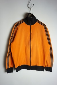 希少70s adidas アディダス トラック ジャケット ジャージ ブルゾン DESCENTE デサント 西ドイツ ヴィンテージ オレンジ サイズ7 914O▲