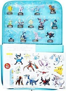 中古ペットボトルキャップ 全13種セット+ポケモンフィギュアトランク 「ポケットモンスター ポケモンフィギュア