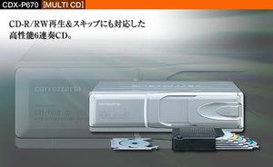 カロッツェリア CDX-P670 小型6連奏CDチェンジャー 訳有 未使用