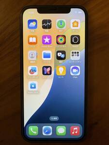 中古美品 iPhone12 64GB ブルー SIMフリー MGHR3J/A