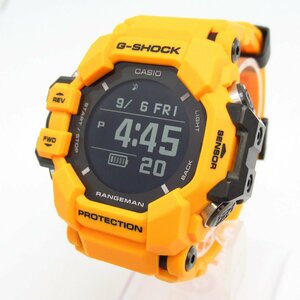 【国内正規品/中古美品】 CASIO/G-SHOCK/GPR-H1000-9JR/RANGEMAN イエロー ソーラー電波 GPS 心拍計 Bluetooth搭載　【箱付き/動作良好】