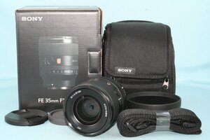 ほぼ新品 ソニー Sony FE 35mm f1.4 GM ソニー Eマウント 返品保証 同梱可 単焦点レンズ