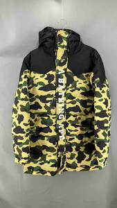 ★ A BATHING APE アベイシングエイプ 001HJE801005X ダウンジャケット サイズS マルチカラー 冬