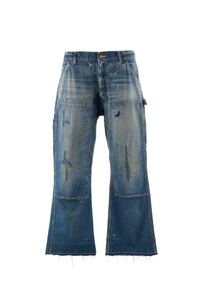 SAINT MICHAEL DOUBLE KNEE DENIM BLUE SM-YS1-0000-066 セントマイケル　新品未使用品　サイズM