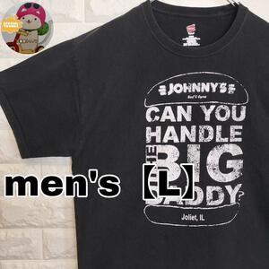 B863【Hanes】半袖Tシャツ【メンズL】ブラック