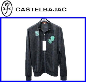 春夏★50(LL)★\36300〓CASTELBAJACカステルバジャック〓シャドーボーダー天竺ブルゾン