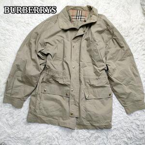 バーバリーズ　ジャケット　ノバチェック　メンズ　L 古着　ブルゾン　ホースロゴ Burberrys 