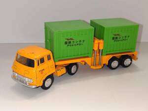 28474Y【ヨネザワTOYS】ヨネザワ　ダイヤペットエース　三菱ふそう　コンテナカー　日本通運・国鉄コンテナ　No.12-0352◆中古現状品