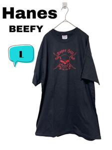 Hanes Beefy-T ヘインズ　ペイントTシャツ　L