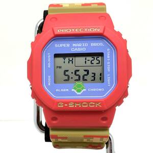 極美品 G-SHOCK ジーショック CASIO カシオ 腕時計 DW-5600SMB-4JR スーパーマリオブラザーズ コラボ デジタル クォーツ 【IT2ZB7QR91ZJ】