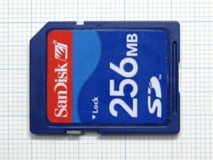 ★SanDisk ＳＤメモリーカード 256MB 中古★送料８５円・１８５円