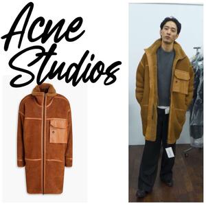 【定価60.6万】上杉柊平 Acne Studios レザー ロングコート 46